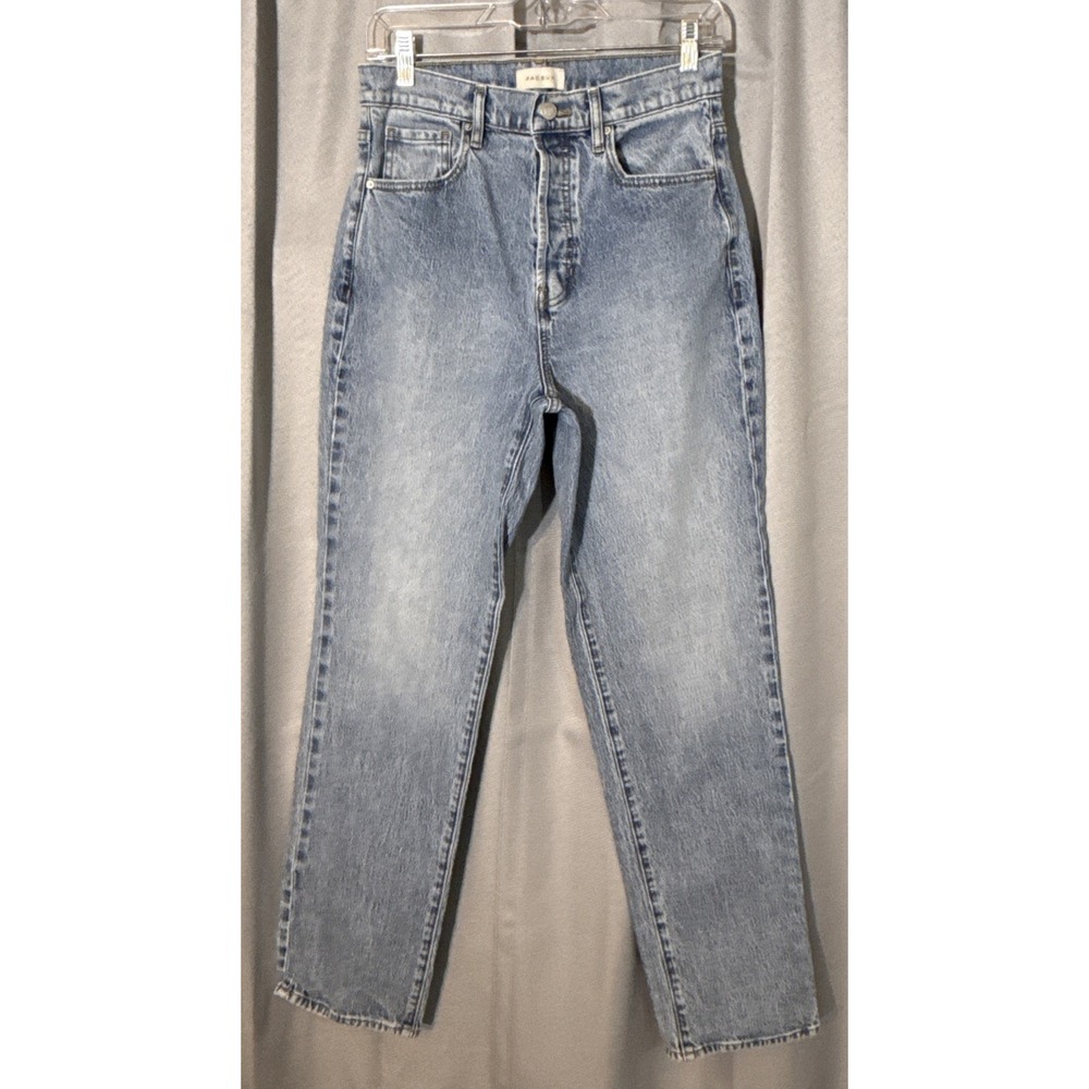 PacSun Stretch Dad Jeans Womens Size 28 Light Wash High Rise Straight Leg Blue